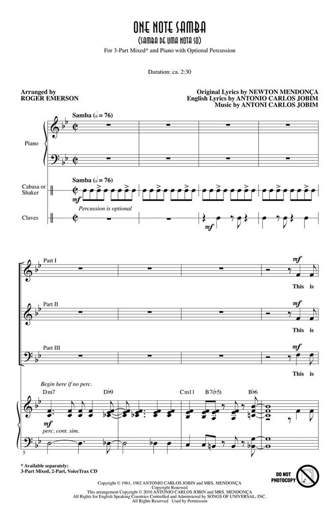 One Note Samba